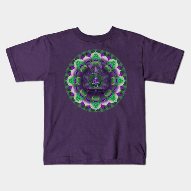 Mandala Magic - Daily Focus 9.20.2022 Lord Ganesha Kids T-Shirt by Mandala Magic